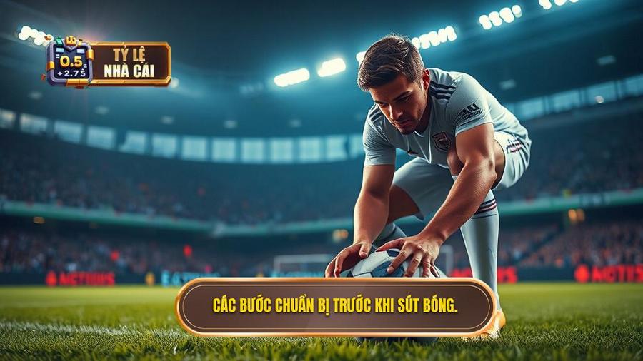 1. Các bước chuẩn bị trước khi sút bóng.