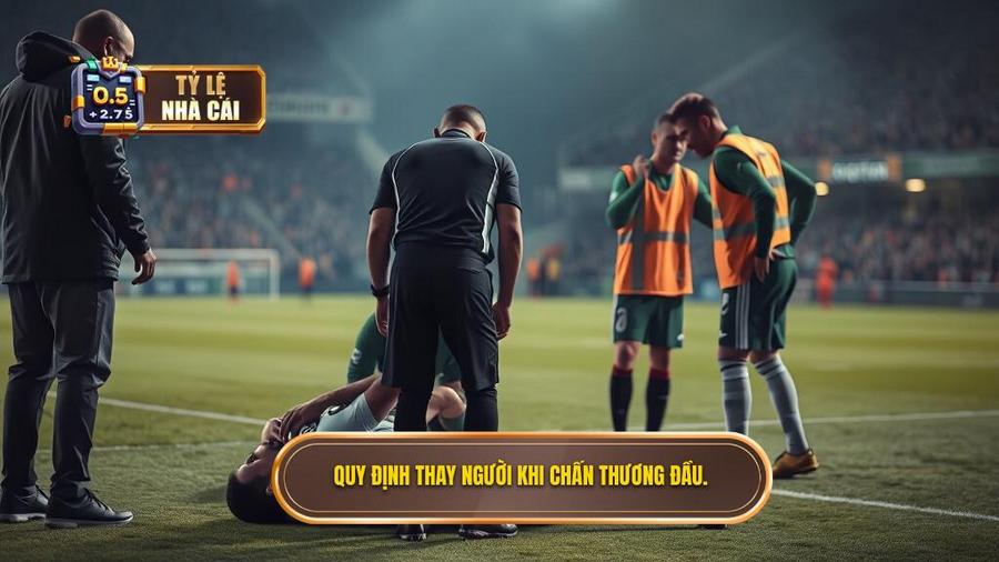 2. Quy định thay người khi chấn thương đầu.