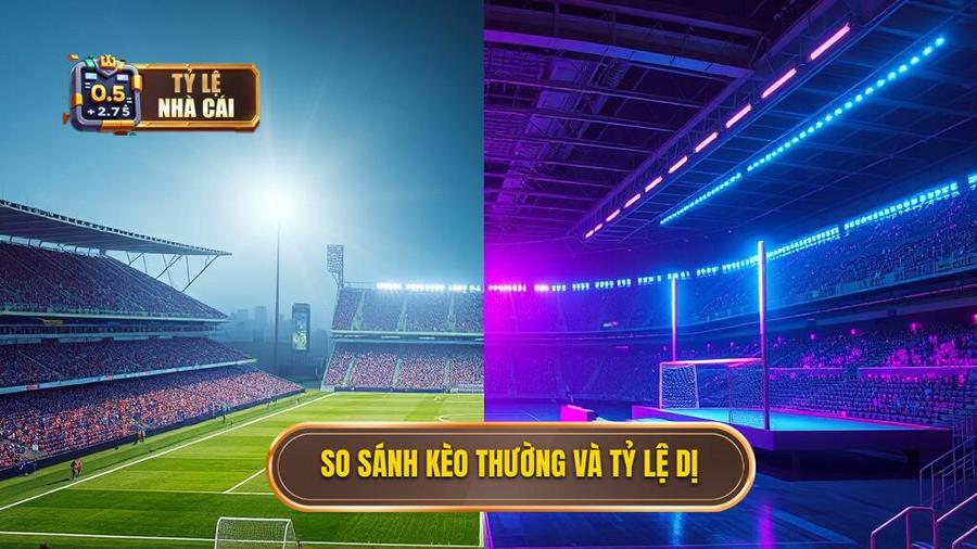 Bảng so sánh: Kèo thường vs Tỷ lệ bóng đá siêu dị
