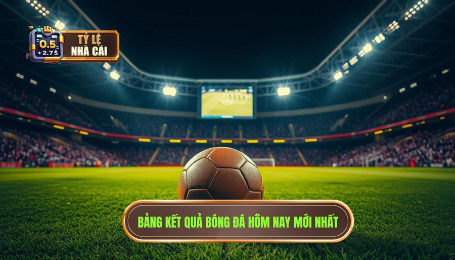 Kết quả bóng đá hôm nay - Cập nhật tỷ số bóng đá trực tuyến 24/7 3 Bảng tổng hợp kết quả bóng đá hôm nay (Ví dụ minh họa)